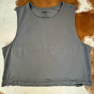NOBULL Dark Grey Women's Crop Muscle Tank (NWOT)